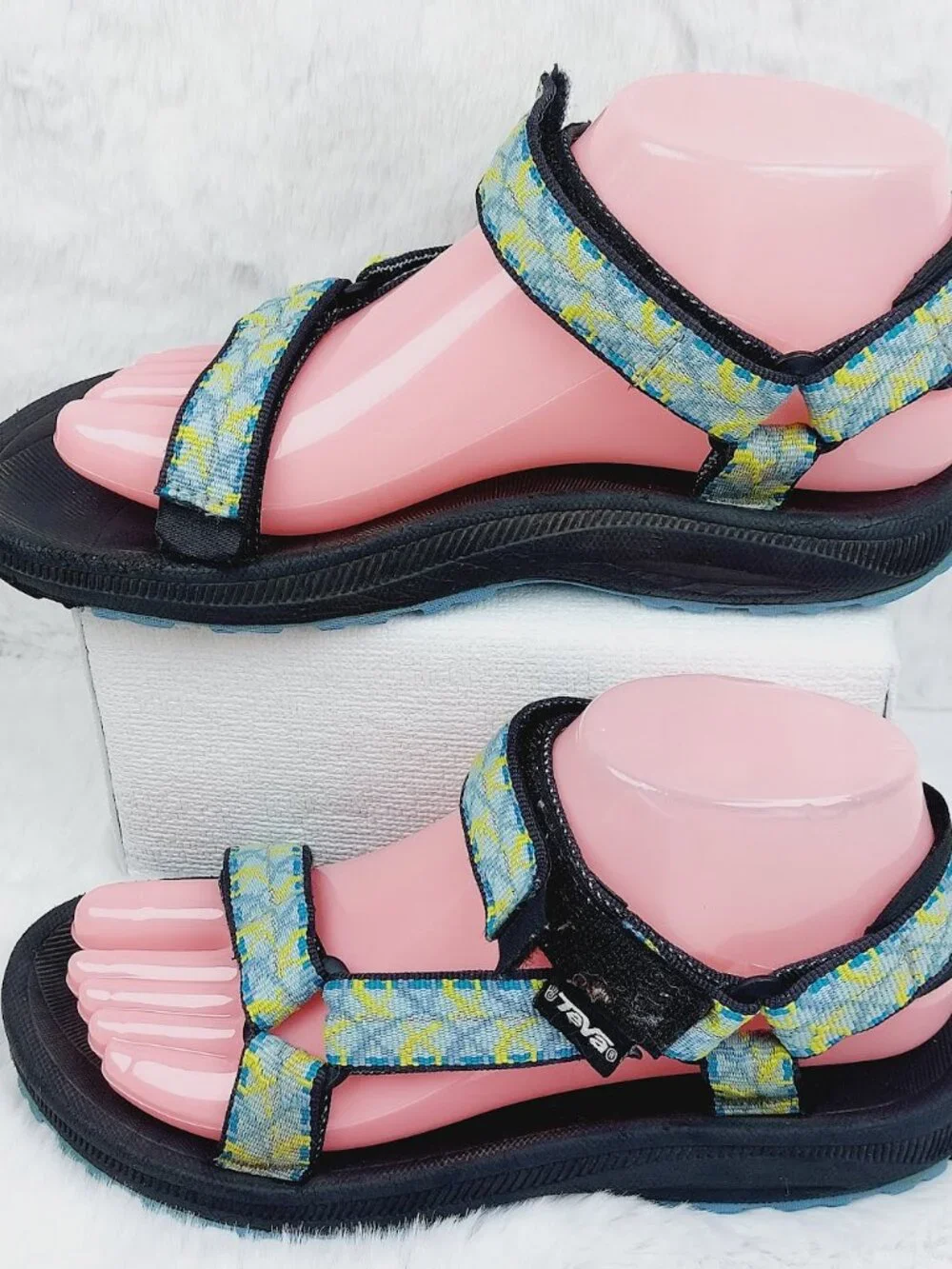 Teva Girls Multicolor Original Universal Printed Sport Hiking Sandal Size US 4